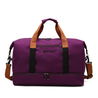 Logotipo personalizado aceito Sport Gym Travel Duffle Bag Waterproof Canvas Polyester Bags