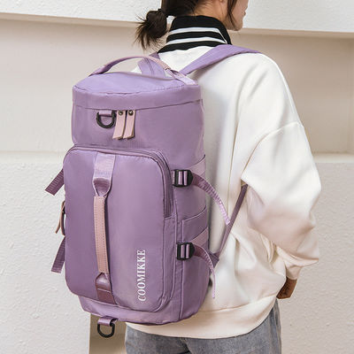 Logotipo personalizado Imprimir Mochila de viagem grande unisex para caminhadas Esportes ao ar livre Carry On Bag
