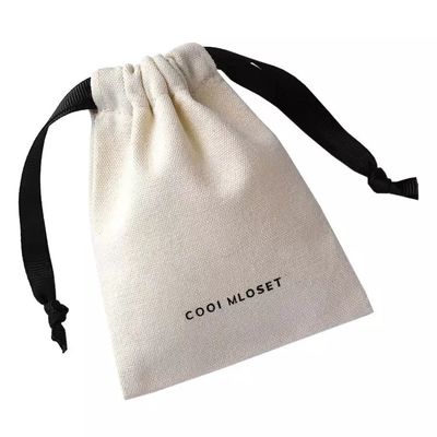 Bolsa de algodão personalizada colorida customizada com loop suave para resistência ao pó