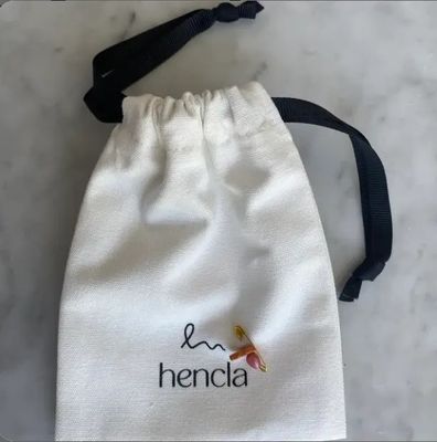 Bolsa de algodão personalizada colorida customizada com loop suave para resistência ao pó