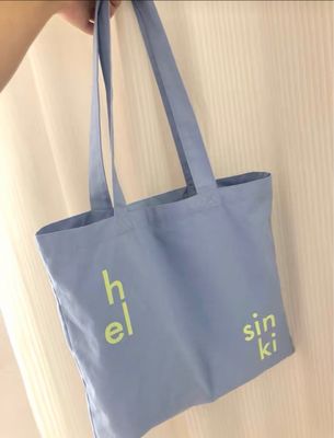 Logotipo personalizado Impresso 100% algodão orgânico Saco grande para compras em massa reutilizável