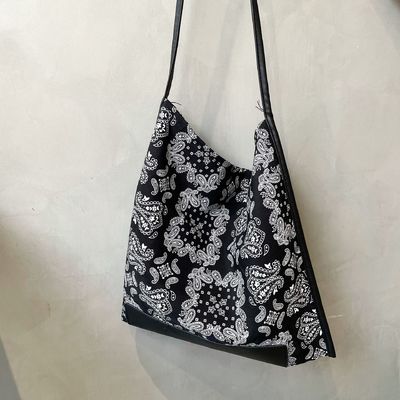 Abre fechamento viagens e estilo étnico de saída senhoras bolsa de compras de impressão Paisley