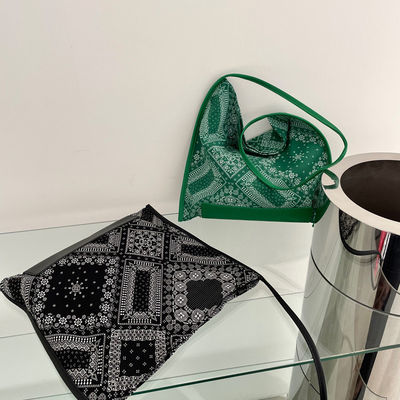 Abre fechamento viagens e estilo étnico de saída senhoras bolsa de compras de impressão Paisley