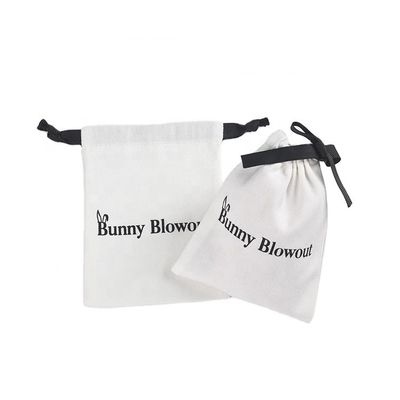 Saco de cordas de algodão com logotipo personalizado para armazenamento fácil de óculos e produtos digitais