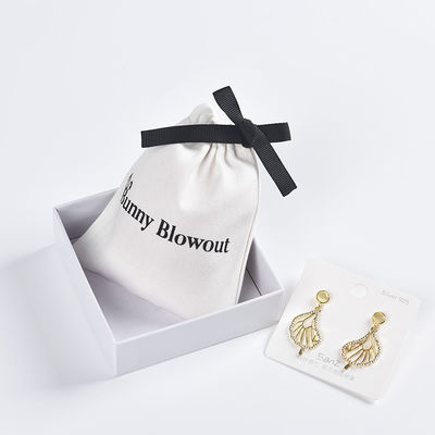 Saco de cordas de algodão com logotipo personalizado para armazenamento fácil de óculos e produtos digitais