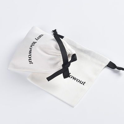 Saco de cordas de algodão com logotipo personalizado para armazenamento fácil de óculos e produtos digitais