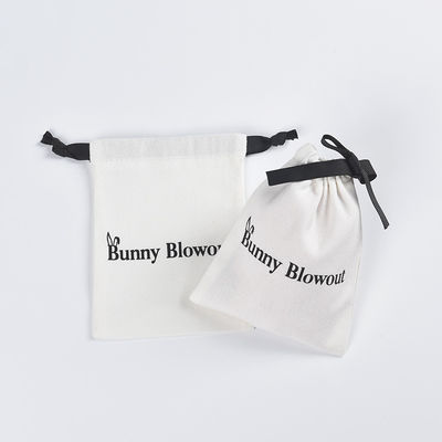 Saco de cordas de algodão com logotipo personalizado para armazenamento fácil de óculos e produtos digitais