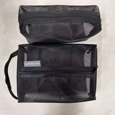 Saco cosmético de malha mais recente para meninas e mulheres armazenamento de viagens profissional aceito OEM/ODM