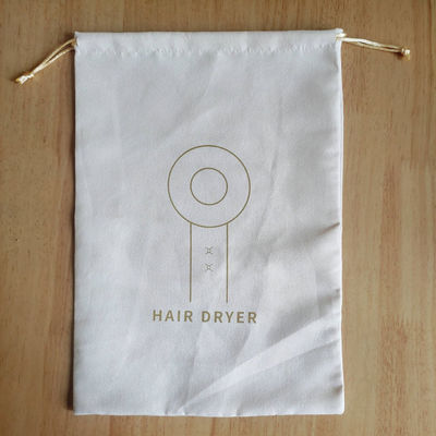Logotipo personalizado Imprimir Saco de cordas de camarão para proteger o secador de cabelo do hotel da poeira