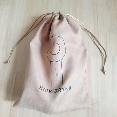 Logotipo personalizado Imprimir Saco de cordas de camarão para proteger o secador de cabelo do hotel da poeira