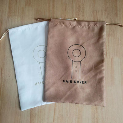 Logotipo personalizado Imprimir Saco de cordas de camarão para proteger o secador de cabelo do hotel da poeira