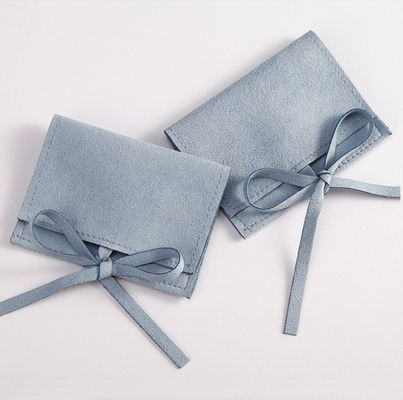 OEM/ODM Aceitável Bolsas de jóias de microfibra de camarão estilo luxuoso para logotipo personalizado