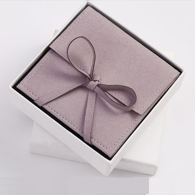 OEM/ODM Aceitável Bolsas de jóias de microfibra de camarão estilo luxuoso para logotipo personalizado