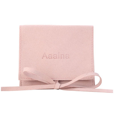 OEM/ODM Aceitável Bolsas de jóias de microfibra de camarão estilo luxuoso para logotipo personalizado
