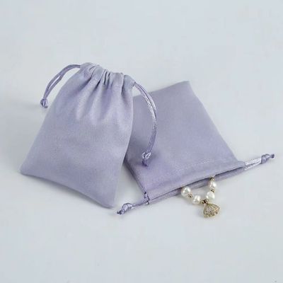Saco Escolar Trolley Velvet Drawstring Bolsa de jóias para embalagem de logotipo personalizado