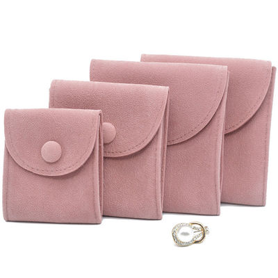 Embalagem de pulseira personalizada Bolsa de jóias Envelope de presente Bolsa de microfibra Logotipo personalizado