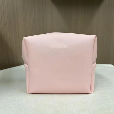 Imprimir padrão PU impermeável Ziplock Cosmético Saco de maquiagem Bolsa em Custom cor rosa doces