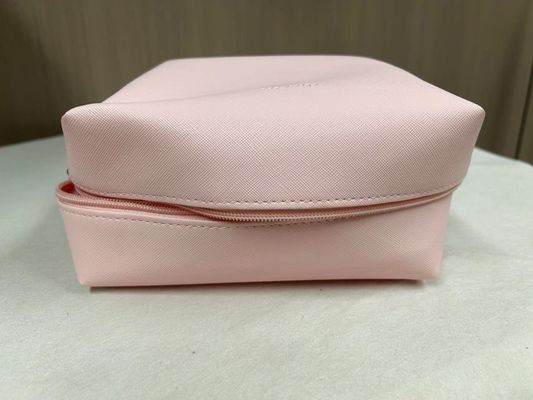 Imprimir padrão PU impermeável Ziplock Cosmético Saco de maquiagem Bolsa em Custom cor rosa doces