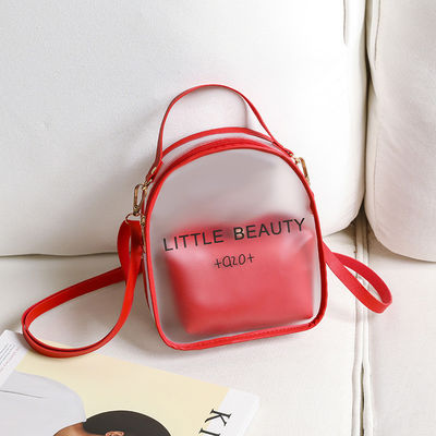Gênero Mulheres Limpa Mochila Pequena Impermeável Aceitável para Personalização