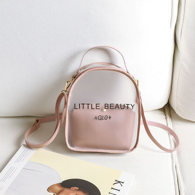 Gênero Mulheres Limpa Mochila Pequena Impermeável Aceitável para Personalização