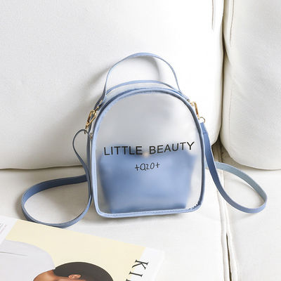 Gênero Mulheres Limpa Mochila Pequena Impermeável Aceitável para Personalização