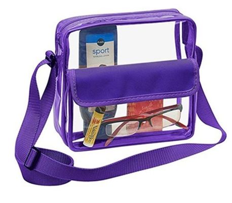 Logotipo personalizado Logotipo claro vermelho DST Estádio Crossbody Messenger Saco com Faixa de Bordado Tecido