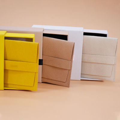 Logotipo personalizado Bolsa de jóias Embalagem com cor personalizada e envelope de microfibra