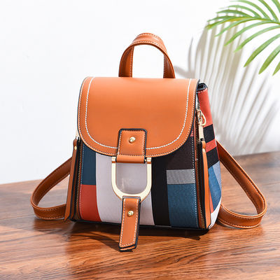 2022 Mochilas de Mulheres Estudantes Moda Mulheres Mochila Pequena com Material Principal PU