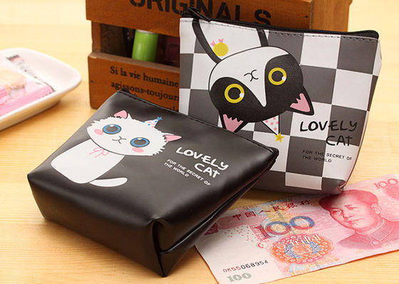 Cores personalizadas Sensor de som à prova d'água Armazenamento de Moedas de Plástico Bolsa para Chave de Gato