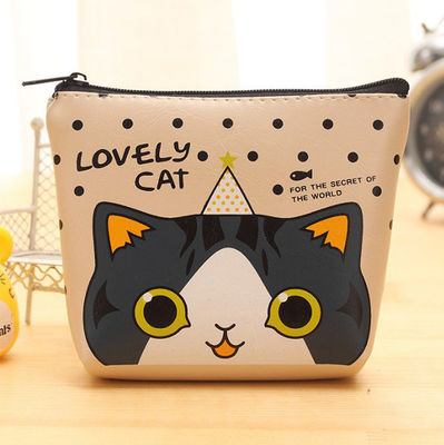 Cores personalizadas Sensor de som à prova d'água Armazenamento de Moedas de Plástico Bolsa para Chave de Gato