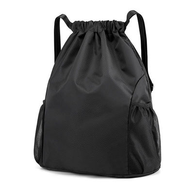 Logotipo personalizado Mochila impermeável para viagem com compartimento de calçado e fecho de corda