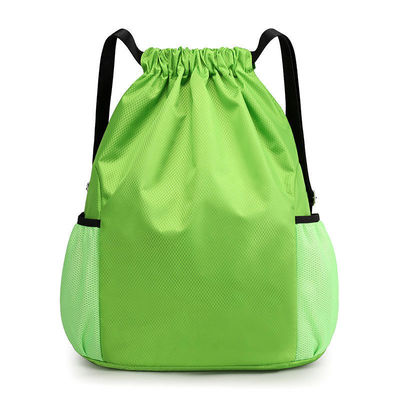 Logotipo personalizado Mochila impermeável para viagem com compartimento de calçado e fecho de corda