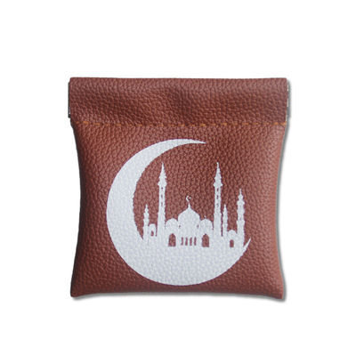 Bolsa de moedas de couro compacto para muçulmanos cor personalizada material de couro genuíno