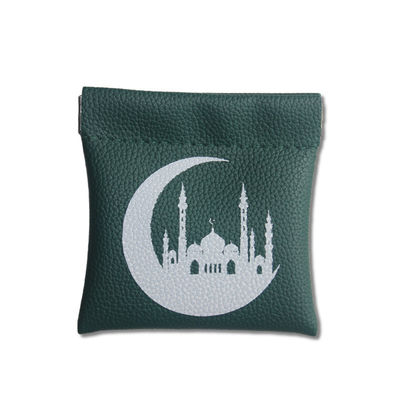 Bolsa de moedas de couro compacto para muçulmanos cor personalizada material de couro genuíno