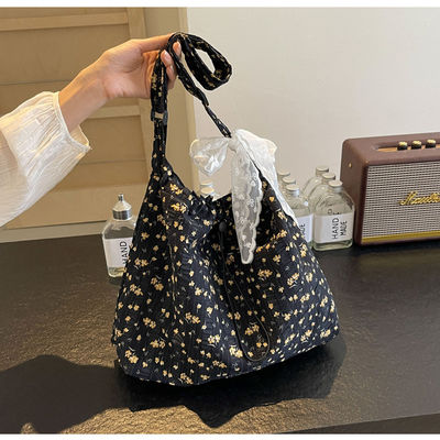 Saco simples de moda de palha e renda para mulheres