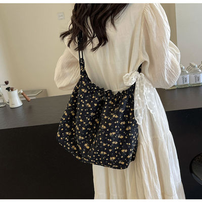 Saco simples de moda de palha e renda para mulheres