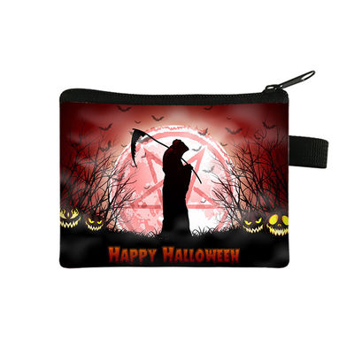 2024 Halloween Cartoon Purse Carteira portátil infantil Pequena Carteira com desenho impresso