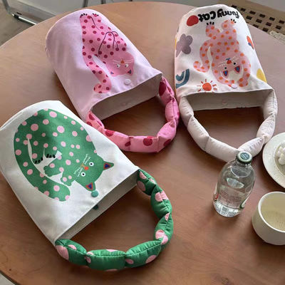 Mini Cute Bucket Bag Canvas Tote Bag Bolso Frente e Design Personalizado
