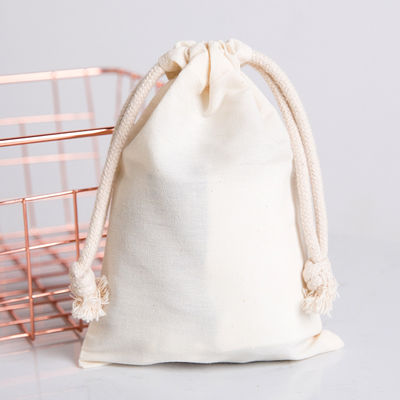 Saco de pó de algodão natural com tecido à prova d'água para sacos escolares embalagem de carrinhos