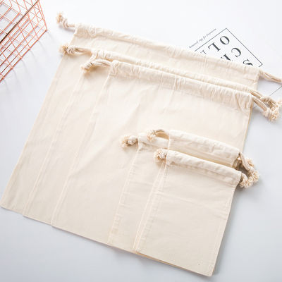Saco de pó de algodão natural com tecido à prova d'água para sacos escolares embalagem de carrinhos