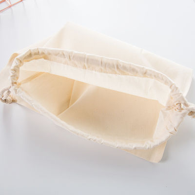 Saco de pó de algodão natural com tecido à prova d'água para sacos escolares embalagem de carrinhos