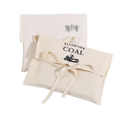 Saco de envelope de algodão impresso com logotipo personalizado ecológico para saco de poeira de envelope orgânico
