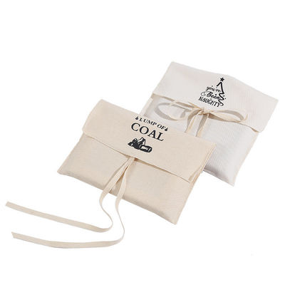 Saco de envelope de algodão impresso com logotipo personalizado ecológico para saco de poeira de envelope orgânico