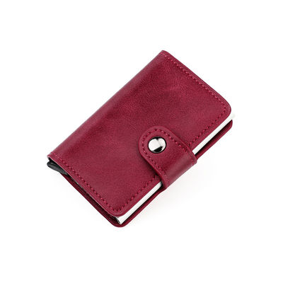 Carteira masculina de couro PU triplo com bolsa personalizada e conveniência de armazenamento