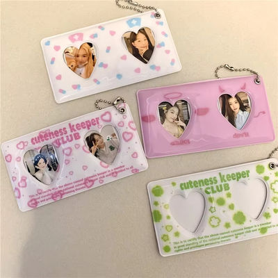 Custom Design Cute Korea Fashion Pc Holder Pvc Card Cover Photo Case Aceito OEM/ODM