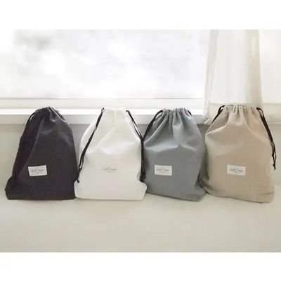 Saco de cordas de algodão personalizado com cordas duplas estilo punch