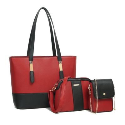 Carta de moda Imprimir Bolsa de algodão para mulheres Saco de mão de três peças