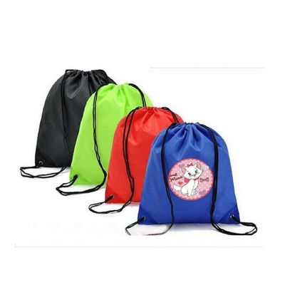 Saco de cordas personalizado para a vida escolar diária Material poliéster multifuncional