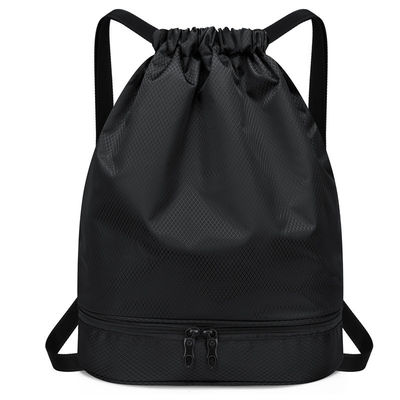 Bolsa de volta com corda de tração impermeável para mulheres Homens Bolsa de ginástica de praia