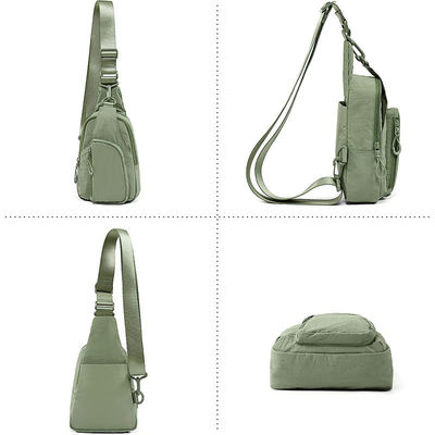 Pequeno Mini Viagem Desporto impermeável Nylon ombro Crossbody Sling Saco Para Homens almofada